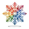 DIY Snowflake Diamond Painting Acrylic Desktop Ornaments