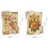 Promotion 2Pcs/set Diamond Painting-DIY Full Round Drill Flower and Butterfly(30*40 CM)