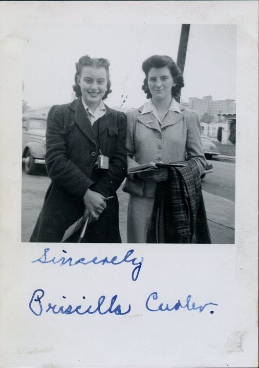 PRISCILLA C????? In-person Signed Snapshot - 1941