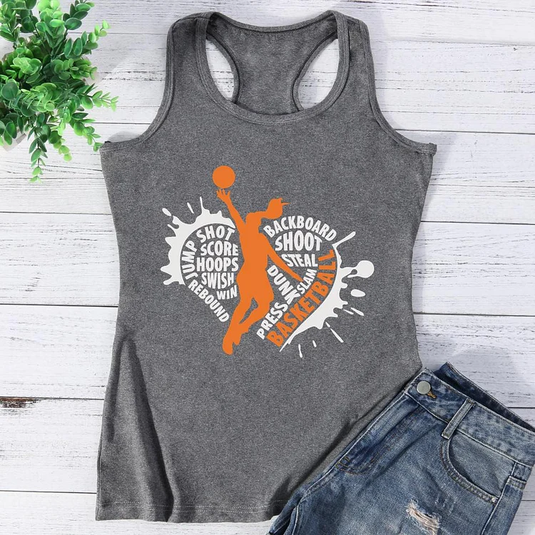 Basketball Heart Vest Top