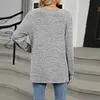 Gioiacombo&trade; Top T-shirt a maniche lunghe larghe da donna