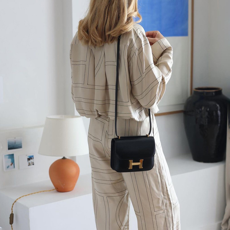 Ootddress Casual Patchwork Printed 2 Piece-Set For Women Trousers Fashion Lapel Shirts Nightwear Slim High Waist Women's Pants Sets