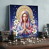 uk.everydayedeals DIY Pearl Painting With Frame - Handmade Self-Adhesive Pearls - Lady(25*25cm)