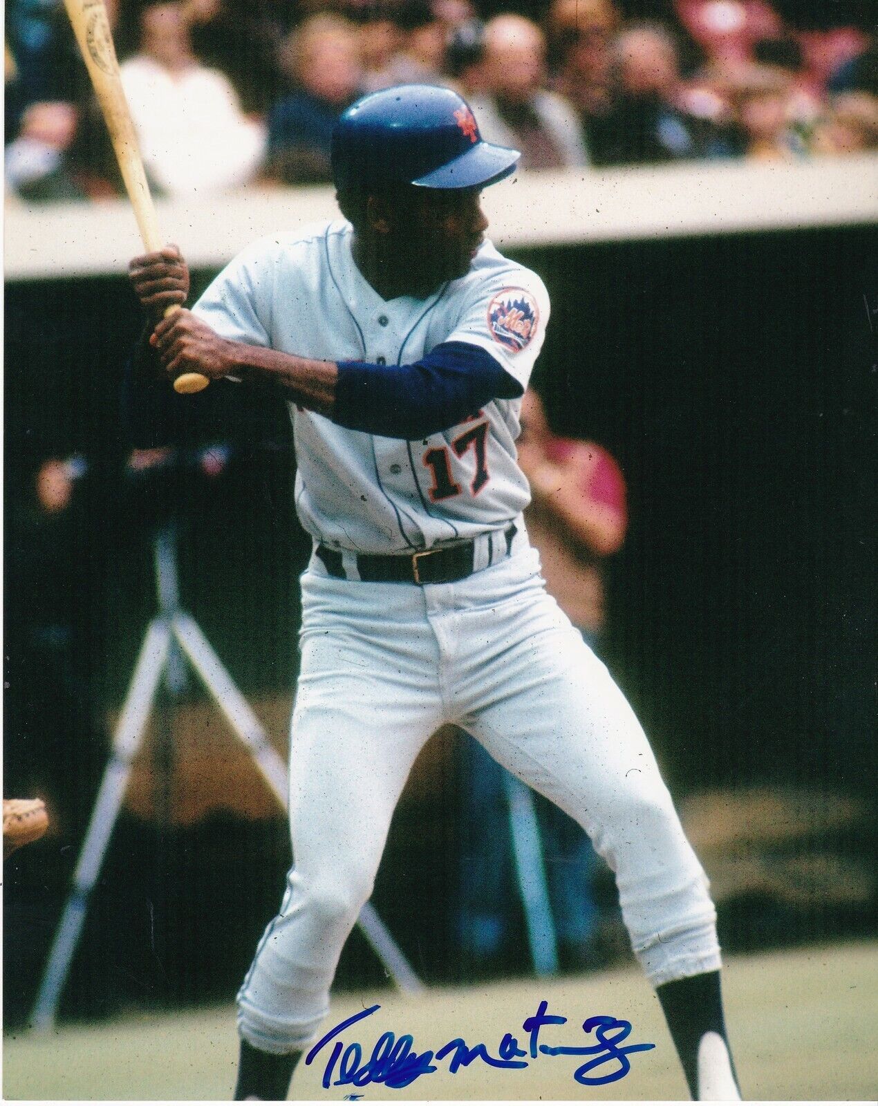 TEDDY MARTINEZ NEW YORK METS ACTION SIGNED 8x10