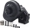 AMK Nylon RC Gearbox Gears Set Kit for 1/10 RC Crawler Car Axial SCX10 SCX10 II 90046 Upgrade Part (Black Complete Gearbox)