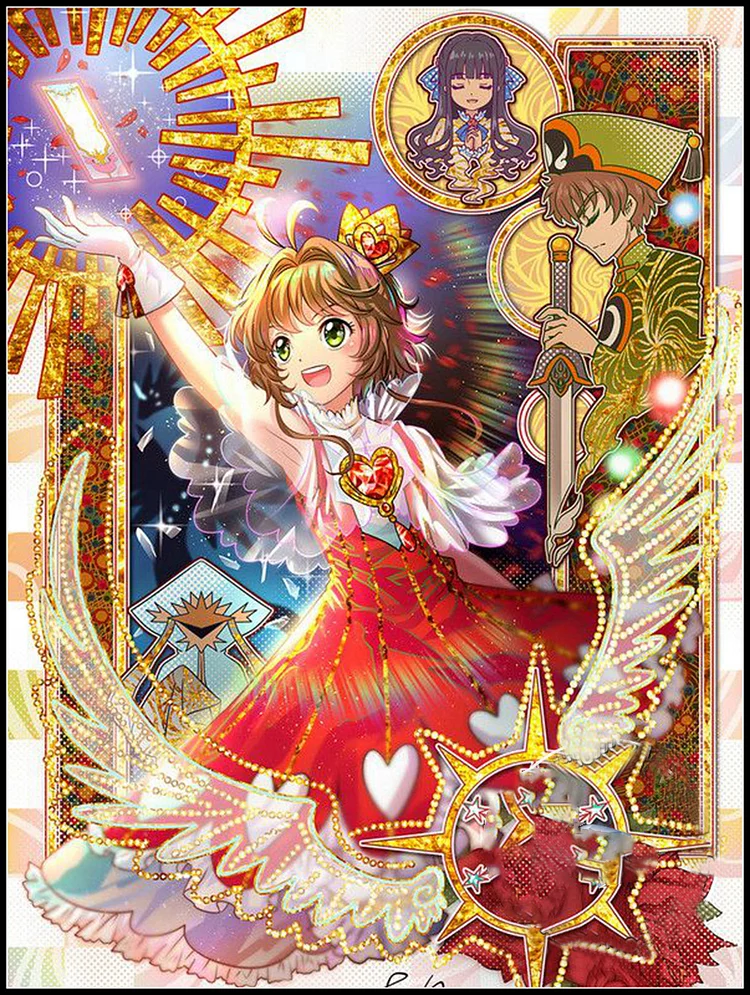 11CT Printed Cross Stitch Kit-Anime Cardcaptor Sakura Sailor Moon -50*60cm