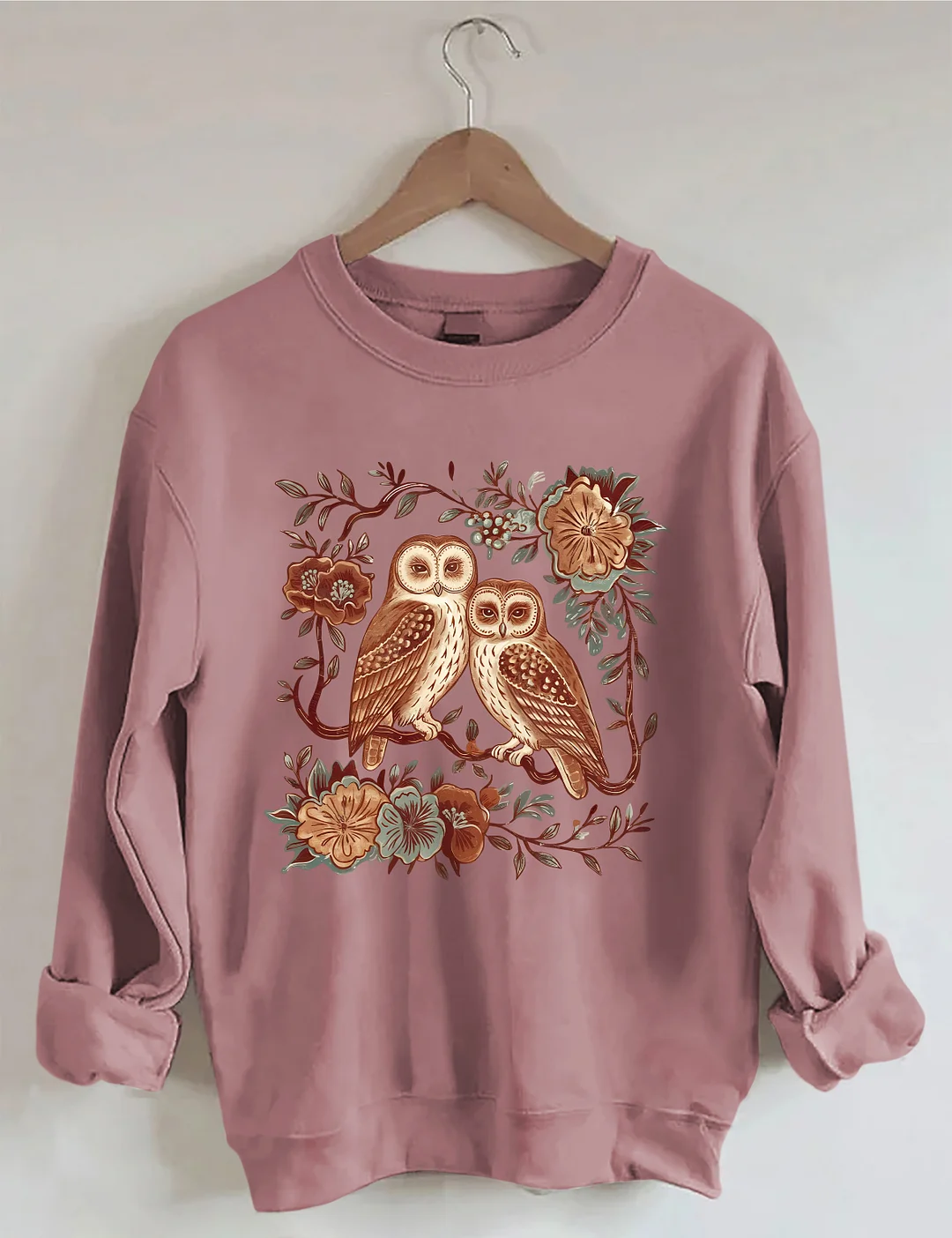 Floral & Owl Sweatshirt