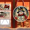 Christmas Snowman Acrylic DIY Diamond Painting Hanging Pendant for Adults