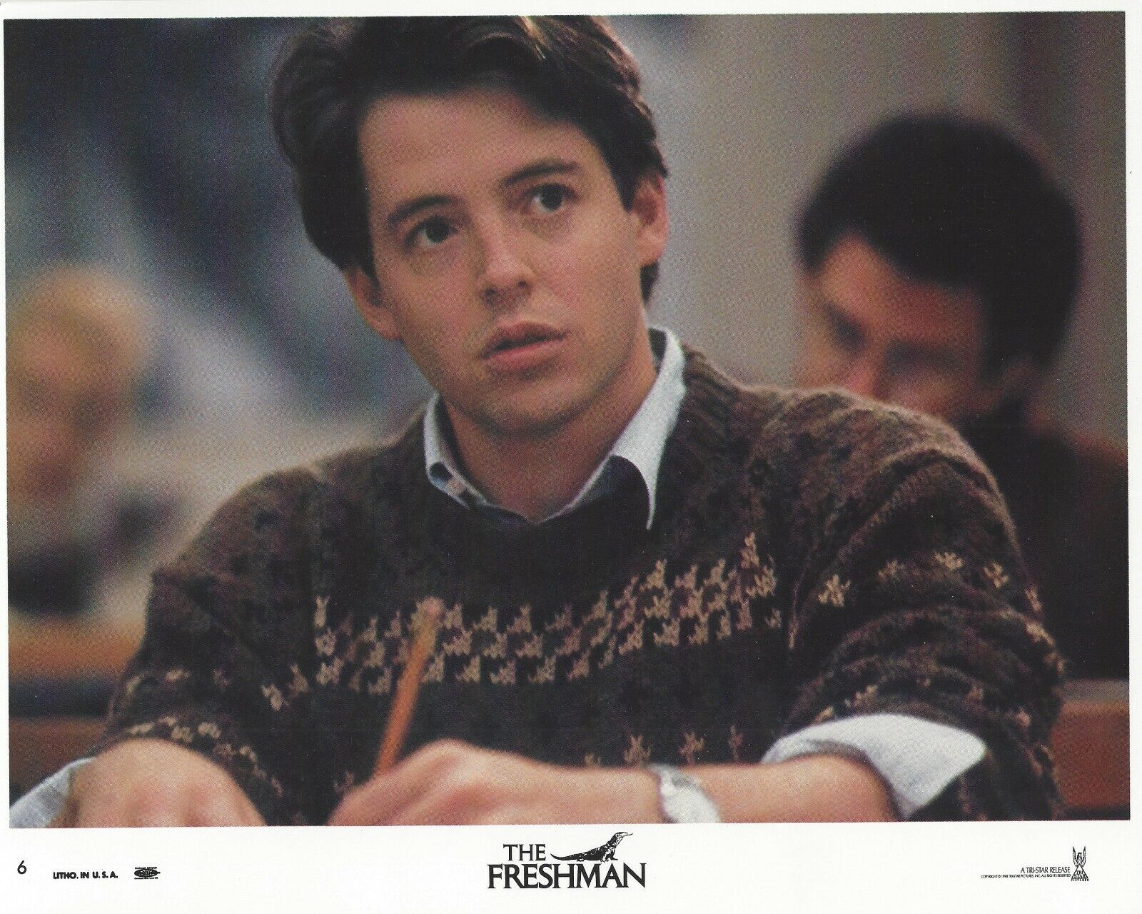 The Freshman Original 8x10 Lobby Card Poster Photo Poster painting 1990 #6 Broderick Brando