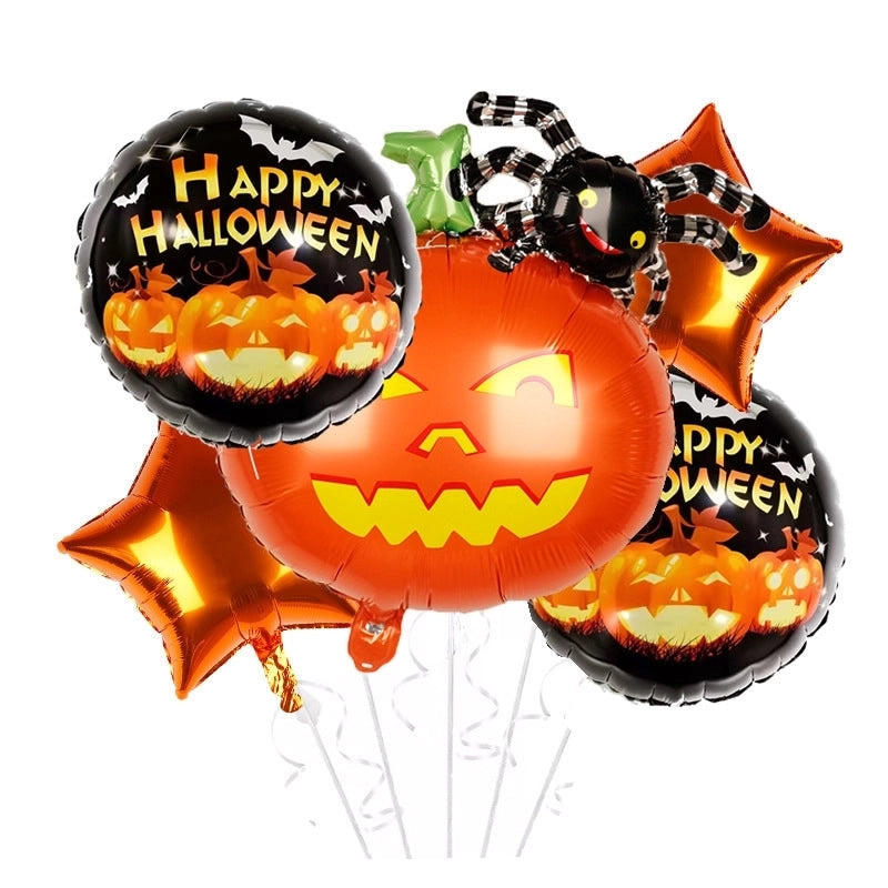 2 Pieces Halloween Geometric Aluminum Film Party Balloon