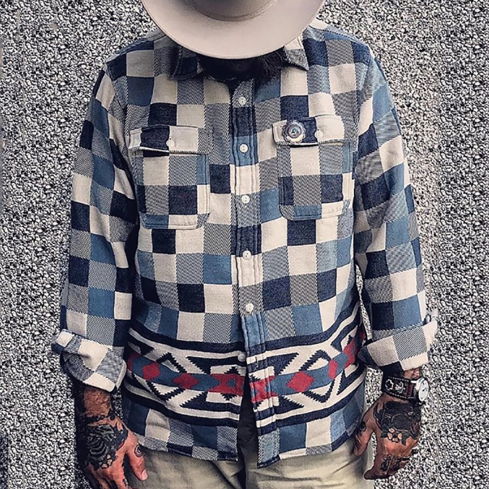 Casual fashion plaid jacket