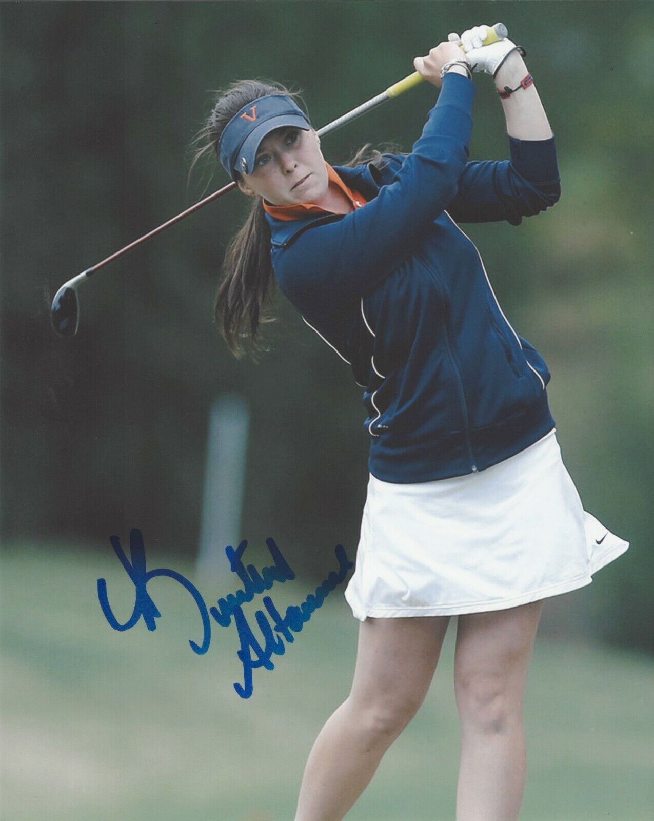 LPGA GOLFER BRITTANY ALTOMARE HAND SIGNED 8x10 Photo Poster painting A w/COA PROOF WOMEN'S GOLF