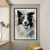 (Stamped/Counted) Border Collie-11CT Cross Stitch 40*60cm(Big Size)