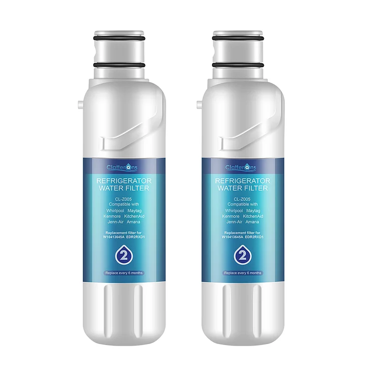 Clatterans CL-Z005 Refrigerator Water Filter Compatible for W10413645A Water Filter 2 & p6rfwb2 9082