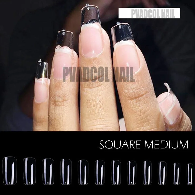 Gel X Nails Extension System Full Cover Sculpted Clear Stiletto Coffin False Nail Tips 240pcs/bag-Nail Inspo