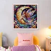 Colorful Butterfly Fairy And Moon-11CT Stamped Cross Stitch 45*45cm(glass painting cross stitch)