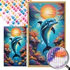 Diamond Painting-DIY Round Partial AB Drill Marine Life（45x75cm）