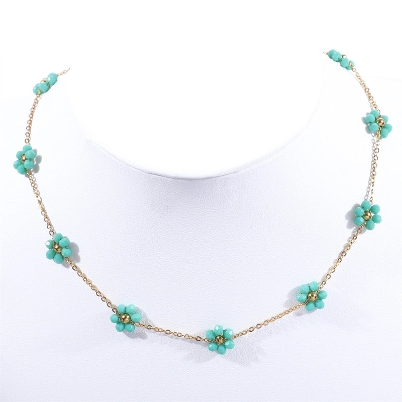 Sweet Flower Titanium Steel Bracelets In Bulk