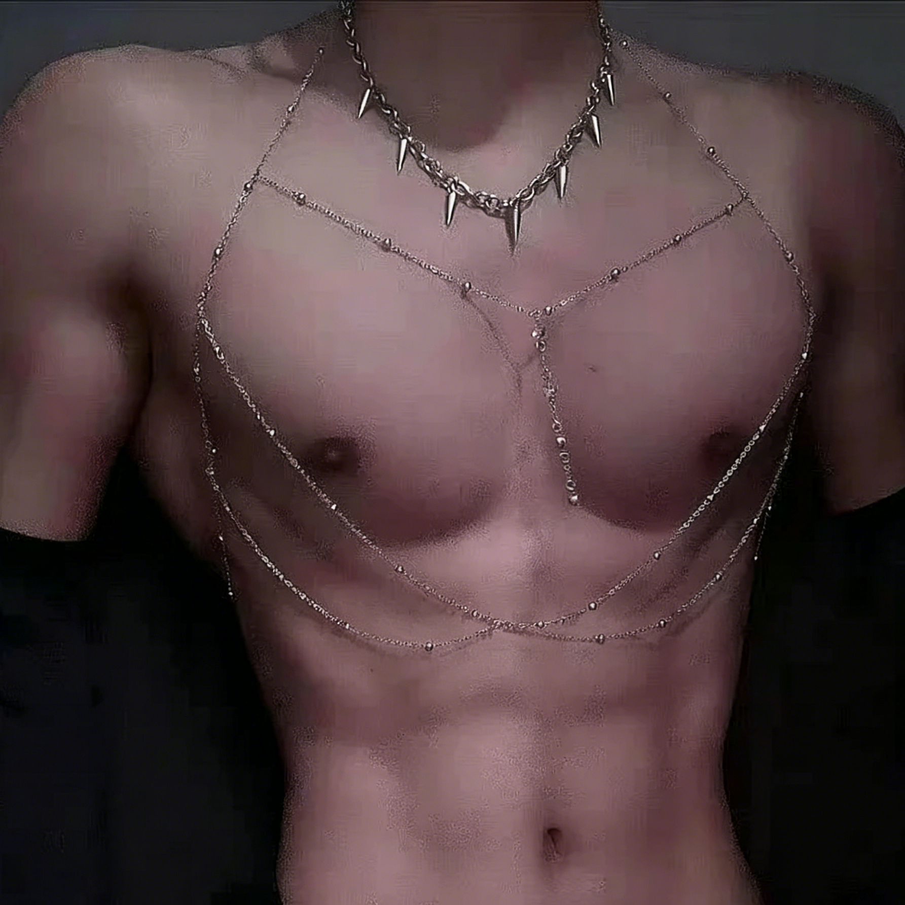 Lovingerie - Men's Sharp Cone Sexy Chest Necklace