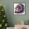 5D DIY Full Square Drill Diamond Painting Indian Eagle Kit Home Decor 35x35cm