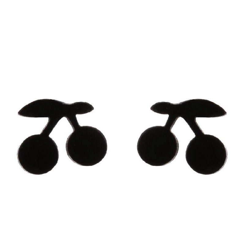 1 Pair Minimalist Fruit Stainless Steel Ear Studs
