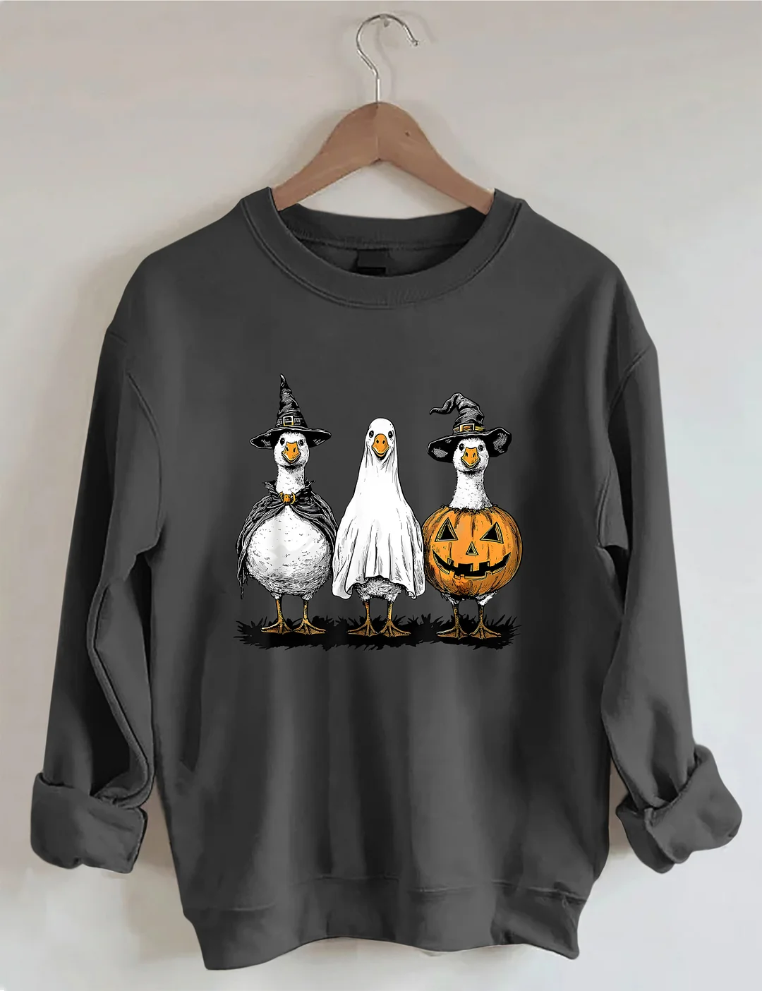 Halloween Cute Duck Ghost Sweatshirt