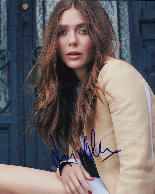 Elizabeth Olsen signed 8x10 Photo Poster painting in-person