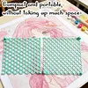 2Pcs Diamond Painting Ruler Plastic Diamond Mesh Dot Drill Alignment Art Tool with Blank Grids for Full & Partial Drills DIY Crafts Projects (Turquoise Blue)