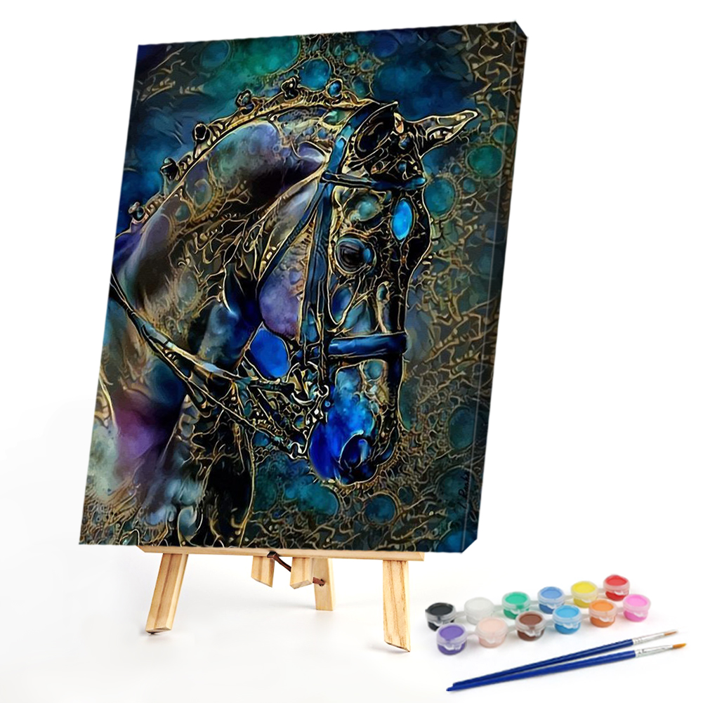 

40*50CM - Paint By Numbers - Psychedelic Horse, 501 Original
