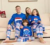 Family Striped Letter Printed Home Parent-child Pajamas