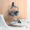 Headphone Stand Under Desk Magnetic Foldable Adhesive Headphone Holder Hook Mount for Computer/Gaming Headsets Headphones