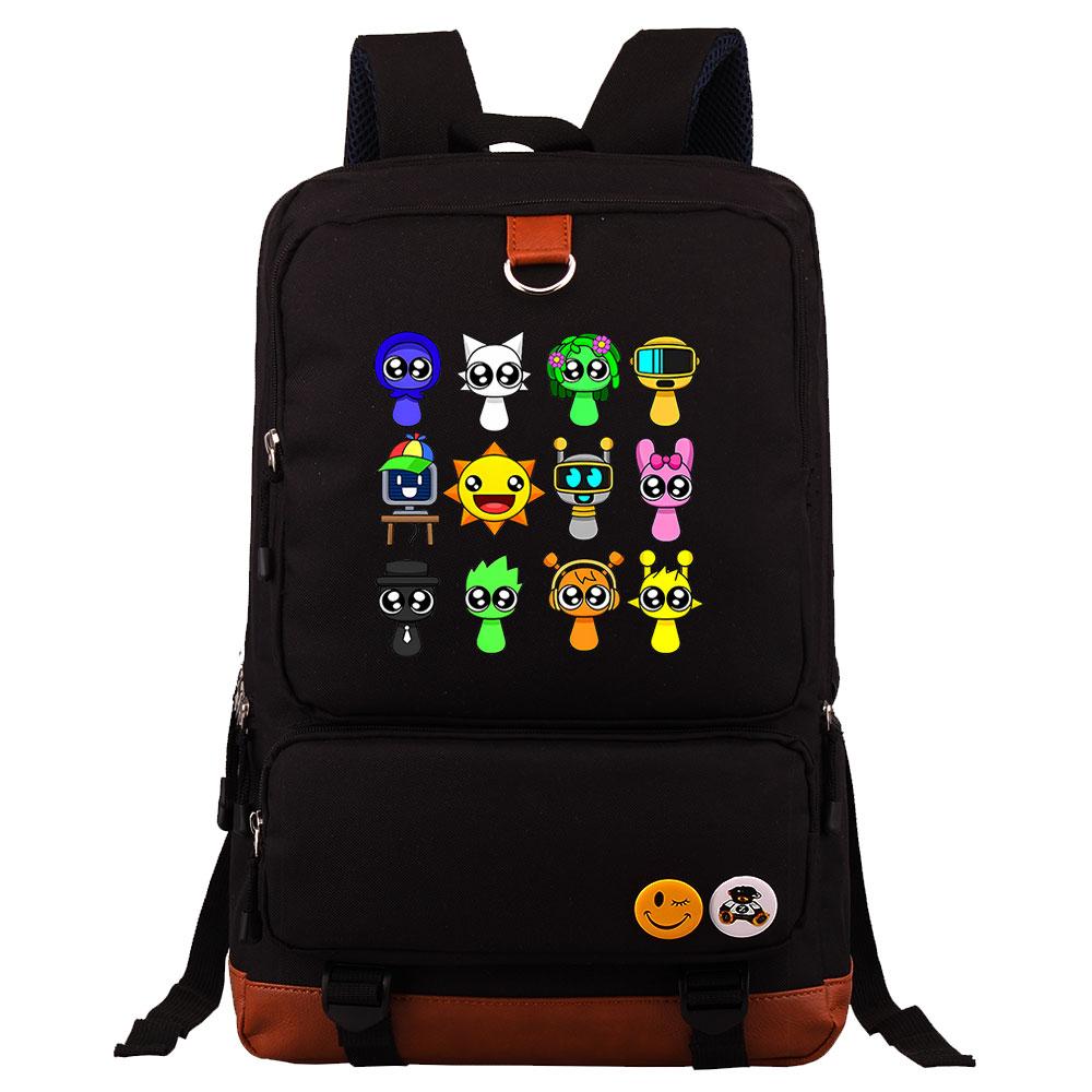 Mayoulove Sprunki Kids Backpack Large Capacity Lightweight Design for School and Outdoor Activities-Mayoulove