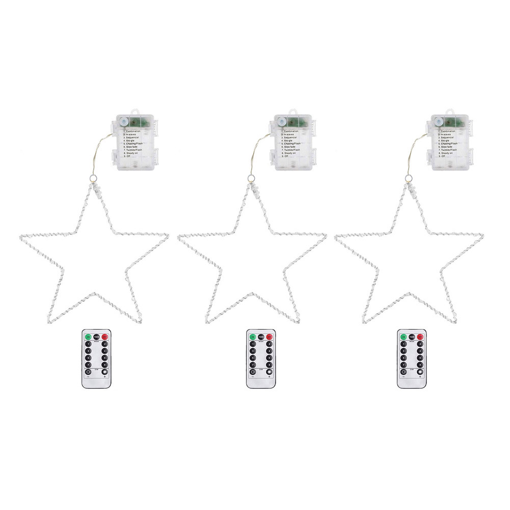 

3pcs LED Star Christmas Garland Lights for Window Home Wedding Party Decor, C1pcs, 501 Original