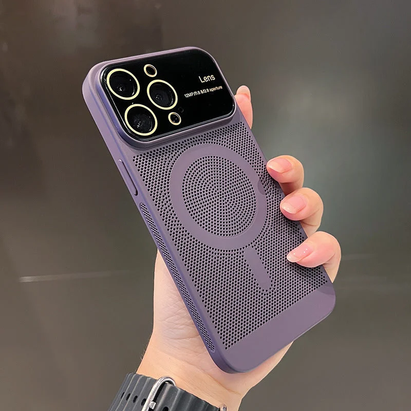 Magnetic case with large window for iPhone