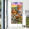 (40*70cm)Tiger - Full Round Drill Diamond Painting