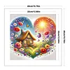 Heart-Shaped Flowers-11CT Stamped Cross Stitch 40*40cm/15.75*15.75in tapestrymarket