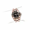 Rolex GMT-Master II 40mm Root Beer Black Dial Oyster Bracelet 18k Rose Gold Watch 126715chnr-0001