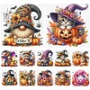 (Multi-Style) Halloween Pumpkin Gnome-14CT Counted Cross Stitch 40*40cm/15.75*15.75in