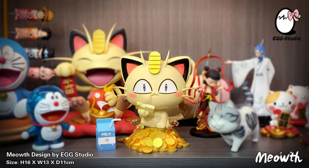 Eating Meowth - Pokemon Resin Statue - EGGS Studios [Pre-Order]
