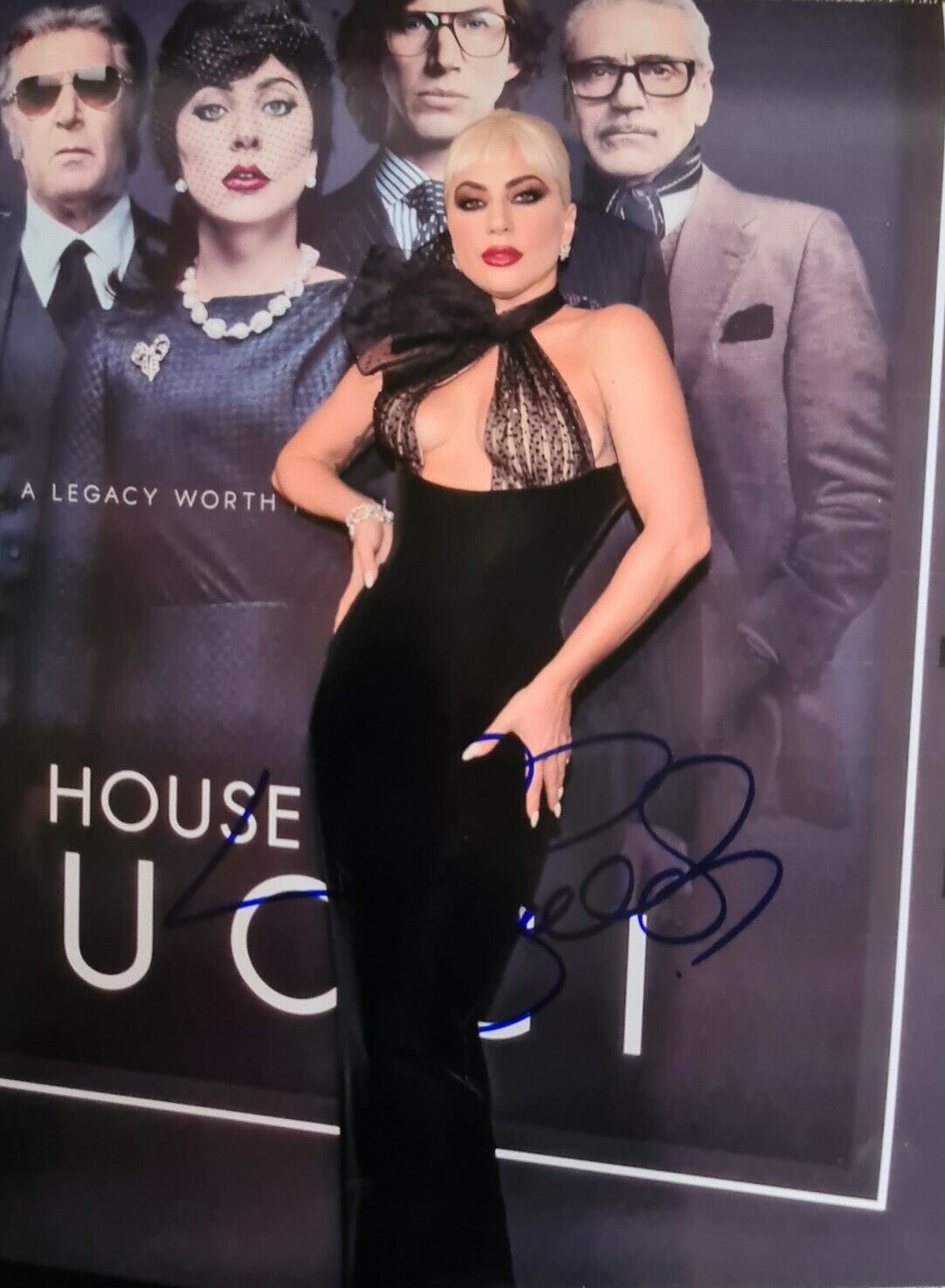 Lady Gaga Signed Autographed 8x10 Photo Poster painting House Of Gucci Singer