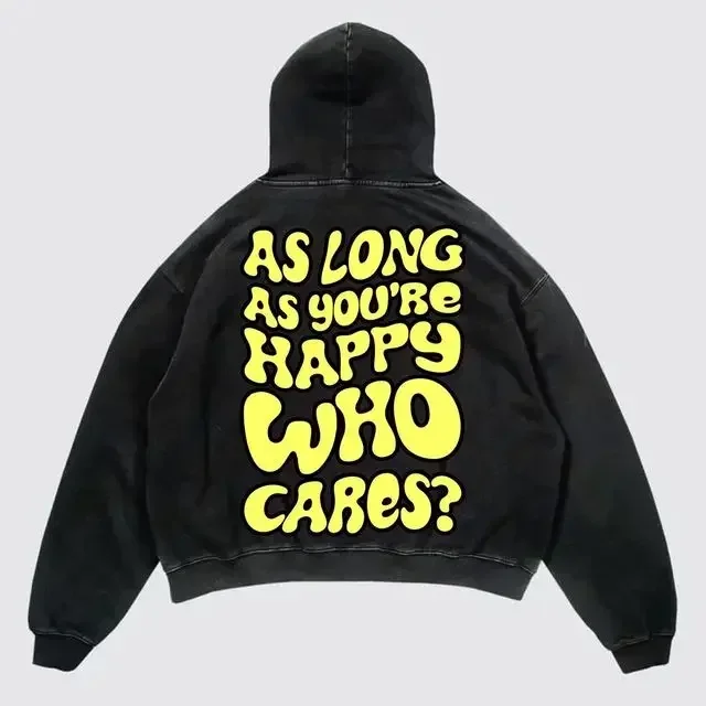 Aonga Harajuku cartoon print hoodies sweatshirt oversized tops hoodie streetwear goth tracksuit men popular y2k clothes men clothing aonga