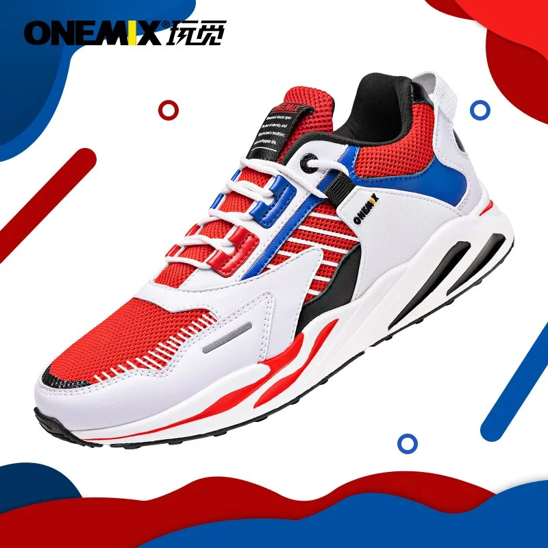 ONEMIX Casual Man Shoes Women Platform Flats 2019 Comfortable Lightweight Sneaker Men Outdoor Running Walking Sport Shoe