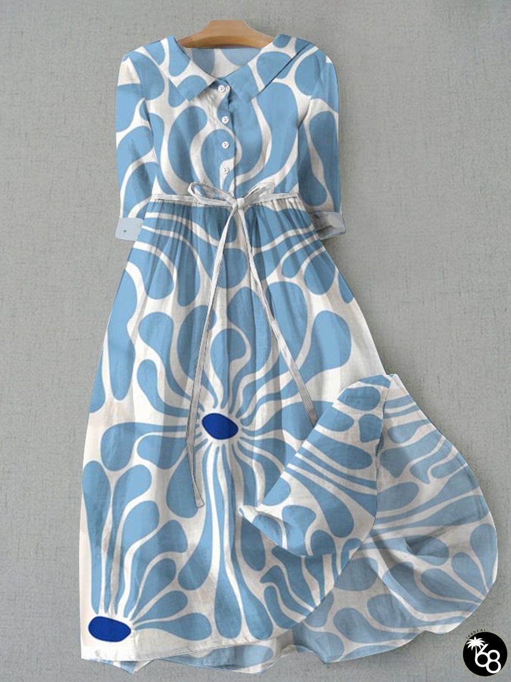 Women's Refreshing Casual Floral Design Printed Strappy Dress | 168DEAL