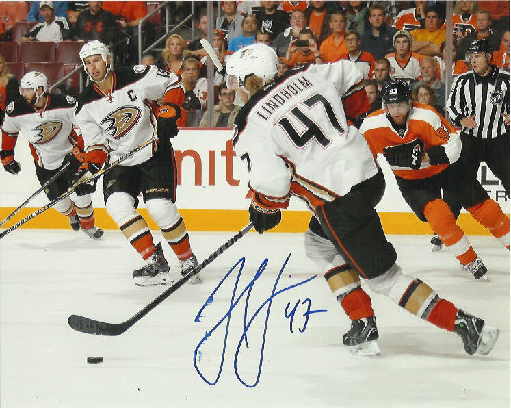 Anaheim Ducks Hampus Lindholm Autographed Signed 8x10 Photo Poster painting COA C