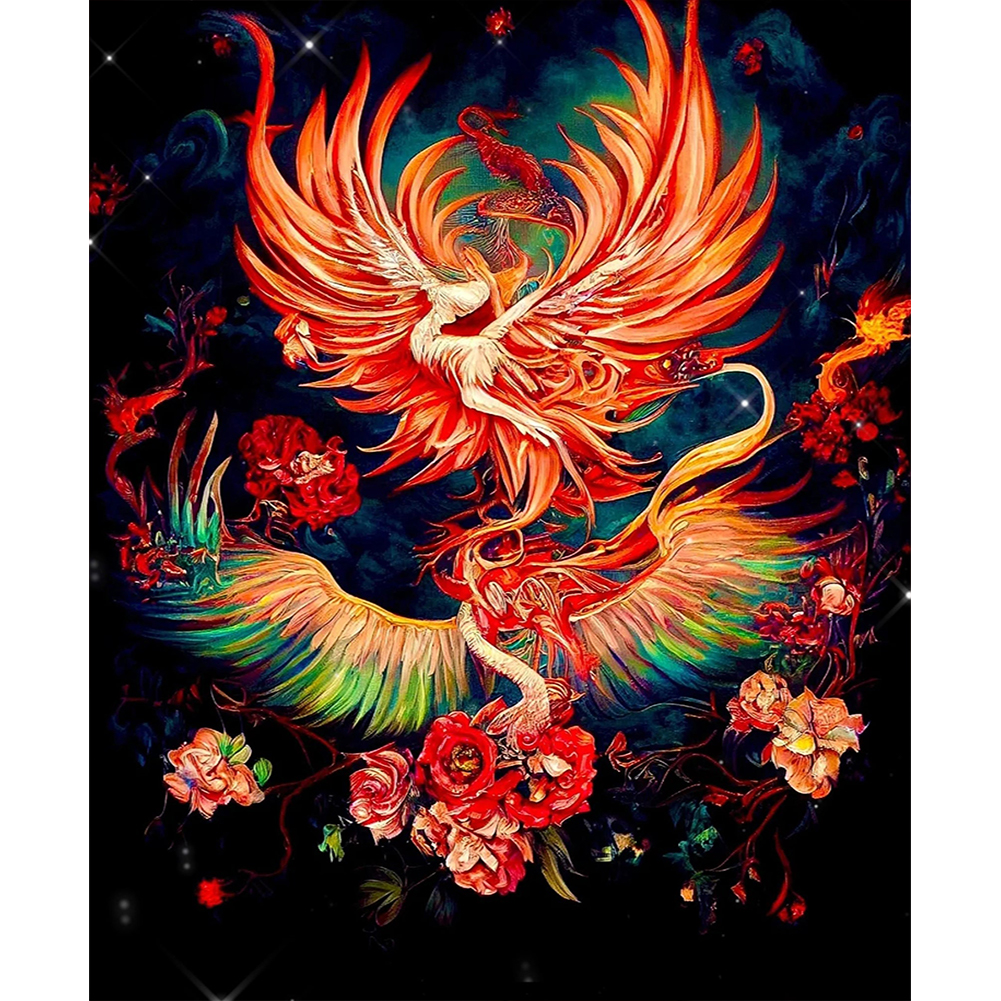 

Fire Phoenix - Round Drill Diamond Painting - 50*60CM (Big Size), 501 Original