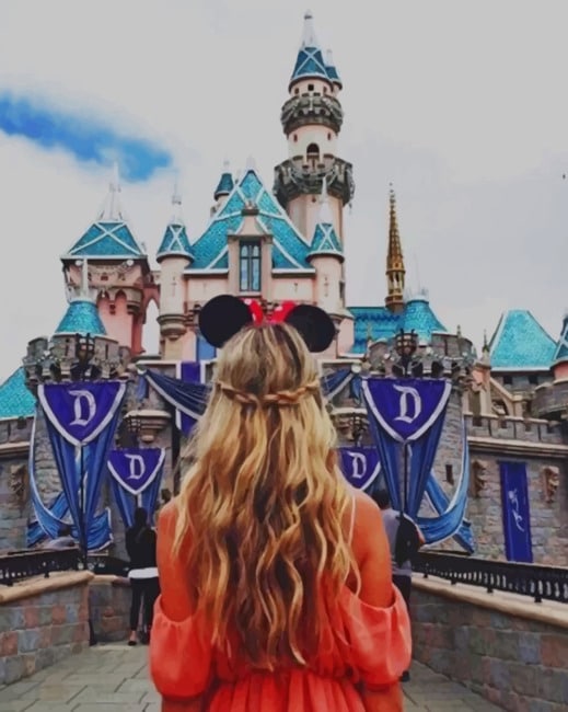 

Girl In Disneyland Resort California – Paint By Numbers - 40*50CM, 501 Original