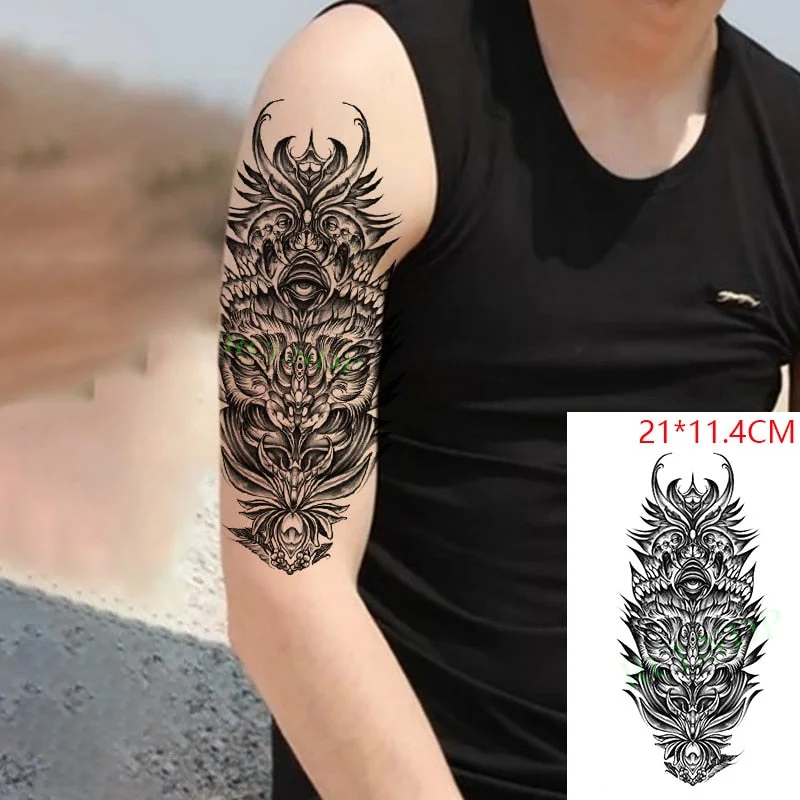 Waterproof Temporary Tattoo Sticker protector of Ancient Egypt Egyptian totem Anubis fake tatto flash tatoo for men women girl