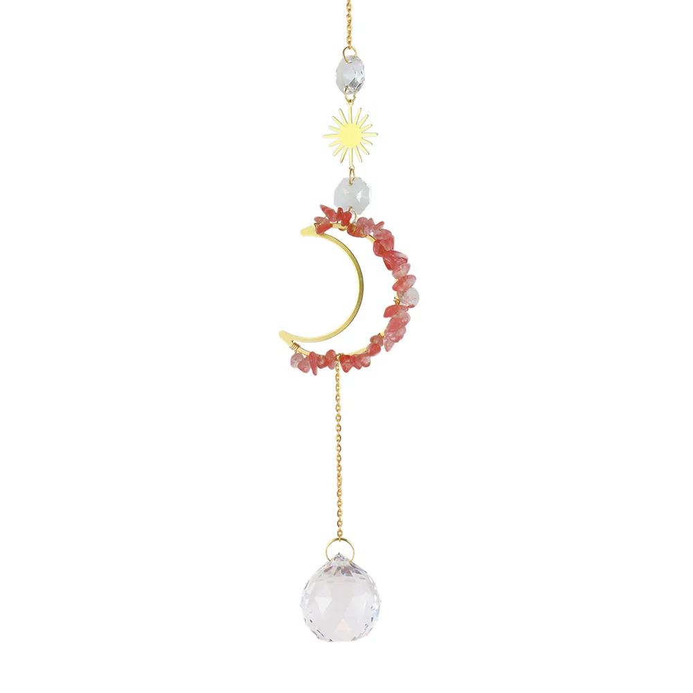 Crystal Windchime Dream Catchers Moon Flower Chandelier Balcony Home Decor