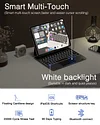 Aluminum Alloy Docking Station 7 in 1 Hub Magic Keyboard Case for iPad Air 11(M2) 2024, iPad Air 5th/4th, iPad Pro 11-inch (4th/3rd/2nd/1st) Gen All-in-one Bluetooth Mouse Set with Docking Station/Touchpad, HDMI Extension, 7-color Backlight Aluminum Alloy