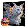 Framed Diamond Painting - Special Shaped - Cat (25x25cm)